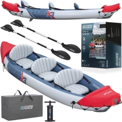Dmuchany kajak BESTWAY Hydro-Force Rapid X3 dla 3 osób z wiosłami i pompką