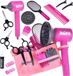 Zestaw fryzjerski dla małych stylistek z akcesoriami