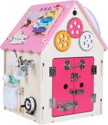 Tablica sensoryczna domek dla dzieci 2Kids Toys – Różowy