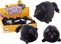Pluszowy kot Stretch Jumping Mascot Black
