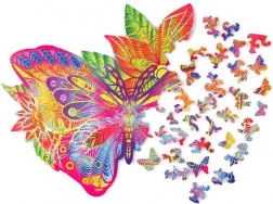 Drewniane puzzle motyl