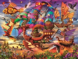 Puzzle Mistyczny latający statek 1500 elementów RAVENSBURGER