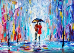 Puzzle Enjoy Miłość w deszczu 1000 elementów