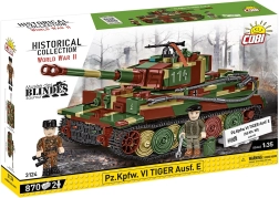 Klocki COBI Pz.Kpfw. VI Tiger Ausf. E – czołg w skali 1:35, 870 elementów