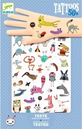 Tymczasowe tatuaże urocze stworki DJECO