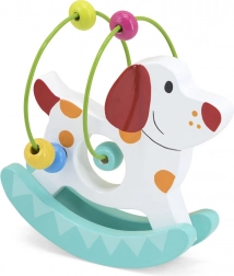 Drewniany labirynt pies – zabawka motoryczna dla dzieci