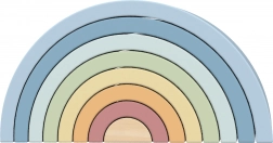 Drewniana pastelowa tęcza TOOKY TOY klocki Montessori