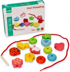 Koralki do nawlekania dla małych dzieci