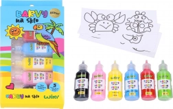 Farby do szkła z brokatem 5+1