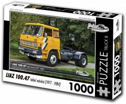 Puzzle Retro-auta Truck LIAZ 100.47 ciągnik siodłowy (1977–1984) – 1000 elementów