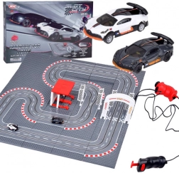 Tor wyścigowy BUGATTI z klocków z 2 autami na pilot