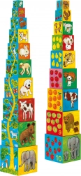 Wieża z pudełek Przyjaciele Djeco
