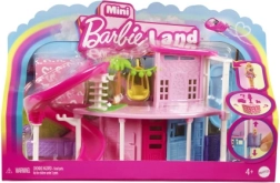 MATTEL mini BARBIE land domek dla lalek z lalką, zwierzakiem, windą i basenem