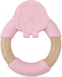 Silikonowy gryzak różowa sówka Nature Planet