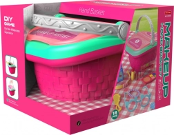 Zestaw do zabawy make-up koszyczek dla małych elegantek