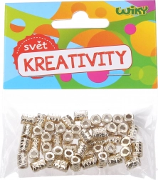 Złote koraliki 5x7 mm