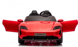 Dziecięcy elektryczny samochodzik PORSCHE Taycan Turbo S – czerwony