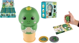 Dziecięca pieczątka z naklejkami dinozaur – kreatywny zestaw