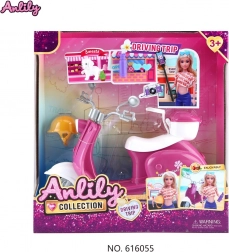 Skuter z akcesoriami dla lalek