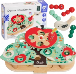 Classic World magnetyczna gra zręcznościowa Złap robaczka, 16 elementów