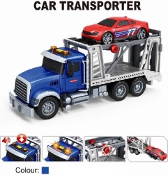 autko z lawetą 1:14 z napędem typu pull-back i światłem