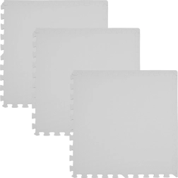 Piankowa podłogowa mata puzzle Humbi 180 × 60 cm szara - 3 szt.