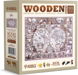 Drewniane puzzle WOODEN CITY Mapa epoki odkryć 505 elementów