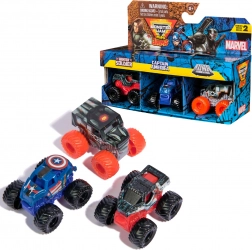 Monster Jam Mini Jams – zestaw 3 mini trucków MARVEL: Winter Soldier, Captain America, War Machine