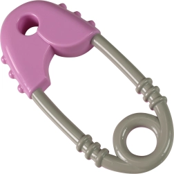 Grzechotka dla niemowląt różowo-szara