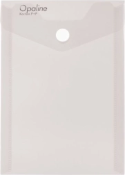 Koperta z zatrzaskiem A6 w pionie Opaline przezroczysta