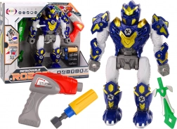 Robot do skręcania z wiertarką, światłami i dźwiękami – niebieski