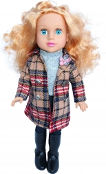 Lalka z płaszczem i efektami dźwiękowymi