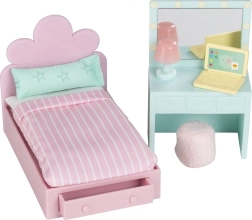 Meble Lundby do pokoju nastolatka w domku dla lalek