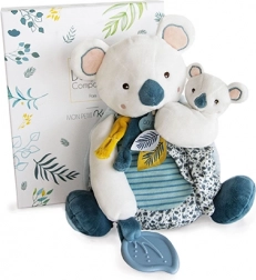 Zestaw prezentowy Doudou – koala Yoca z maluszkiem 25 cm