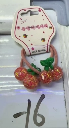 Gumki do włosów z motywem wiśni, zestaw 2 szt.