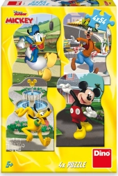 Puzzle Disney Myszka Mickey w mieście 4×54 elementy