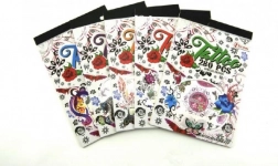 Tymczasowe tatuaże w bloku – 280 szt., mix motywów