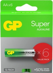 Baterie alkaliczne GP Super AA 6 szt.