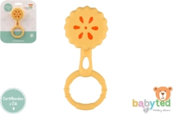 Silikonowa grzechotka i gryzak dla niemowląt Babyted 13 × 5 cm