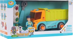 Wywrotka do skręcania z akcesoriami i świetlną grą z sygnalizatorem