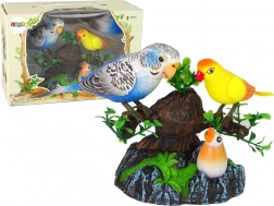 Śpiewające ruchome papużki Kolorowe drzewo