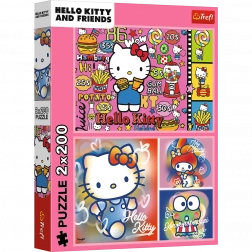 Puzzle 2x200 Hello Kitty i przyjaciele