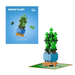 Plus-Plus kwiat Snake Plant