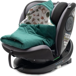 Ocieplany rożek do fotelika samochodowego New Baby green
