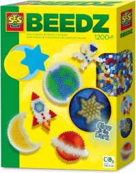 Kreatywny zestaw koralików do zaprasowywania – kosmos świecący w ciemności