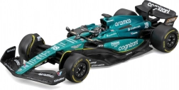 bburago 1:43 formula 1 aston martin amr23 #18 lance stroll – metalowy model z kierowcą w ozdobnym pudełku