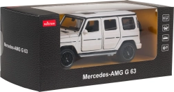 Metalowy model Mercedes-AMG G 63 z dźwiękiem, biały RASTAR