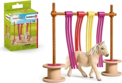 Schleich zestaw koń z przeszkodami i naklejkami