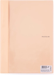 segregator A4 PVC z przednią kieszenią Pastelini morelowy