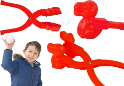 Wytwornica śnieżnych kul dinozaur czerwona